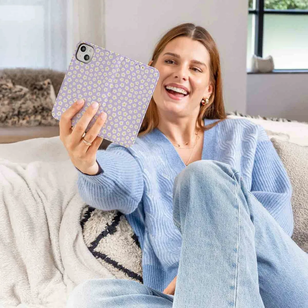 Imoshion Samsung Galaxy S25 Ultra Hoesje White Daisy - 3 Pasjes