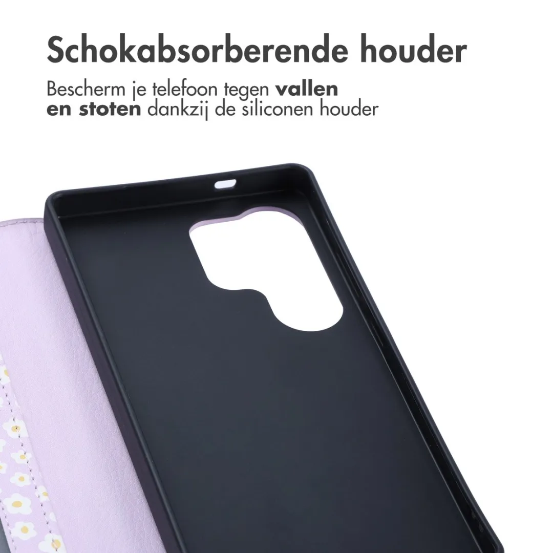 Imoshion Samsung Galaxy S25 Ultra Hoesje White Daisy - 3 Pasjes - afbeelding 6 van 6