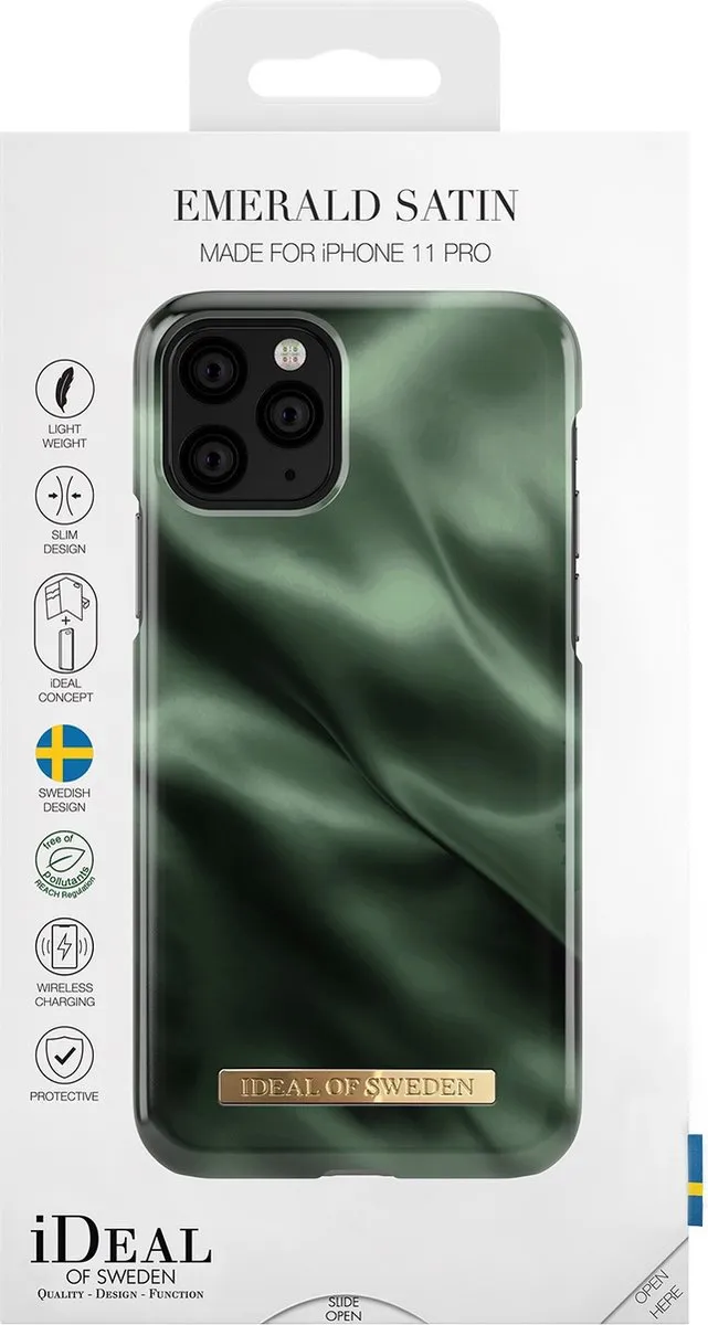 iDeal of Sweden iPhone 11 Pro Hoesje - Groen Satin