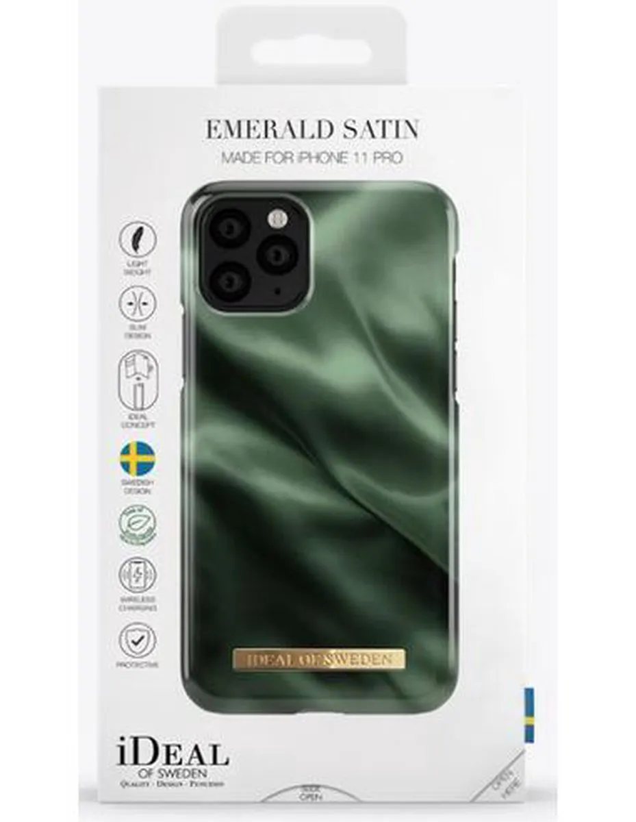 iDeal of Sweden iPhone 11 Pro Hoesje - Groen Satin - afbeelding 6 van 6