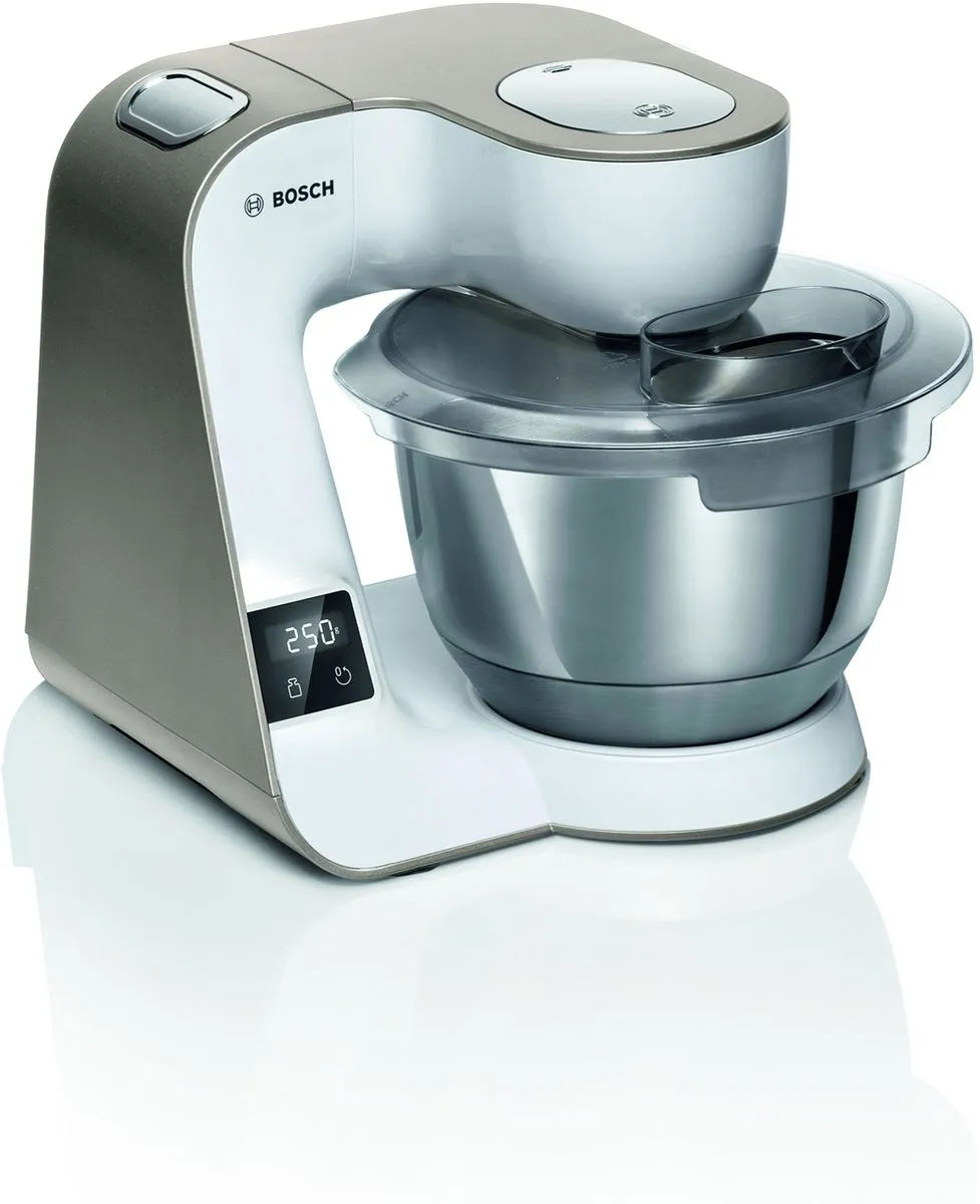 Bosch MUM5XW40 Keukenmachine 900W - 3,9L - Champagne/Wit - afbeelding 6 van 6