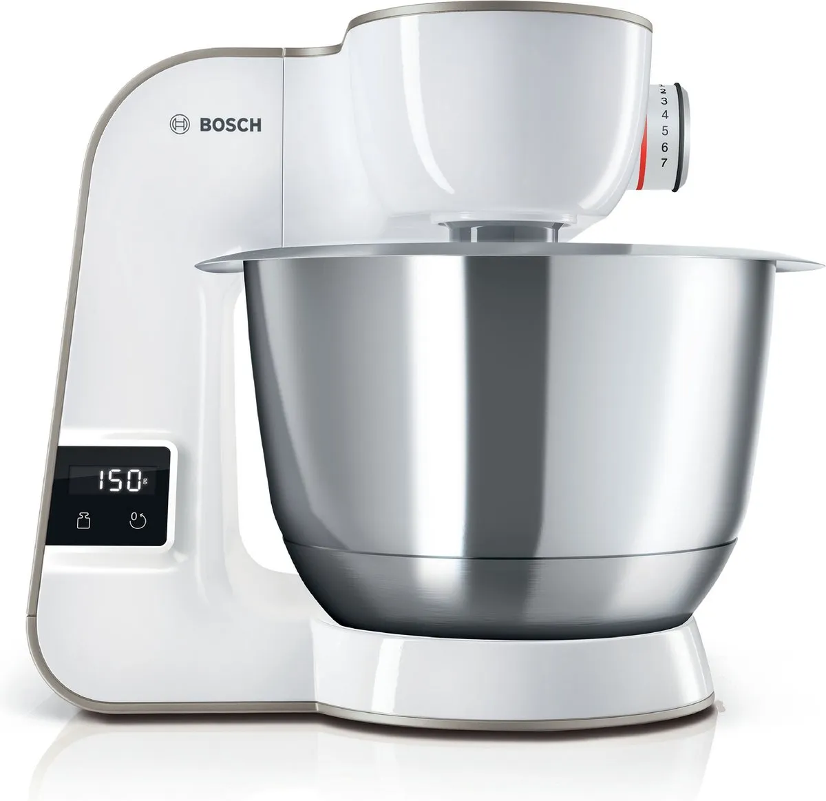 Bosch MUM5XW40 Keukenmachine 900W - 3,9L - Champagne/Wit