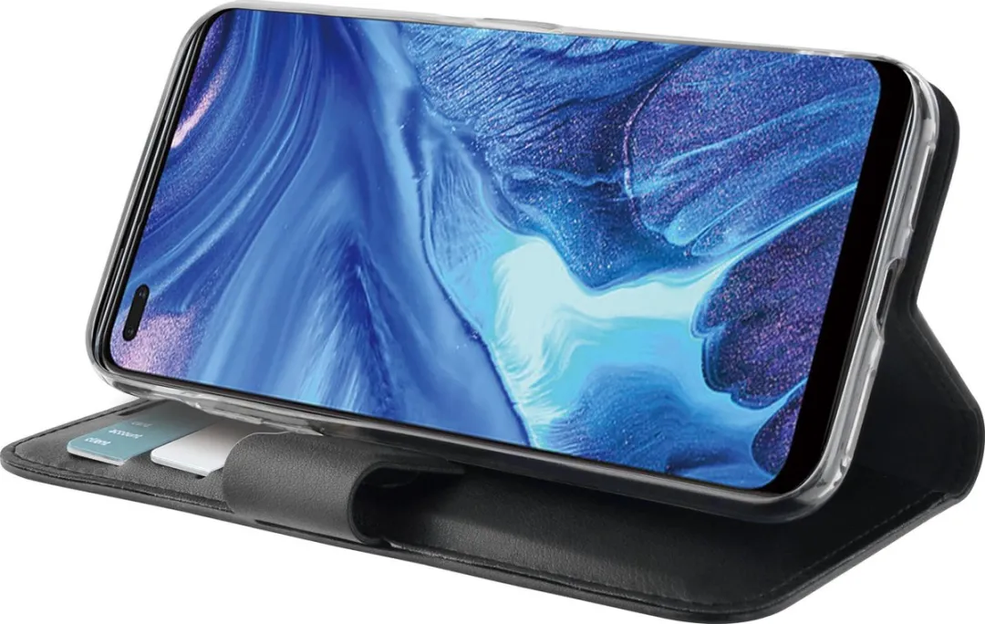 Azuri Walletcase Oppo Reno 4 - 3 Pasjes - Zwart