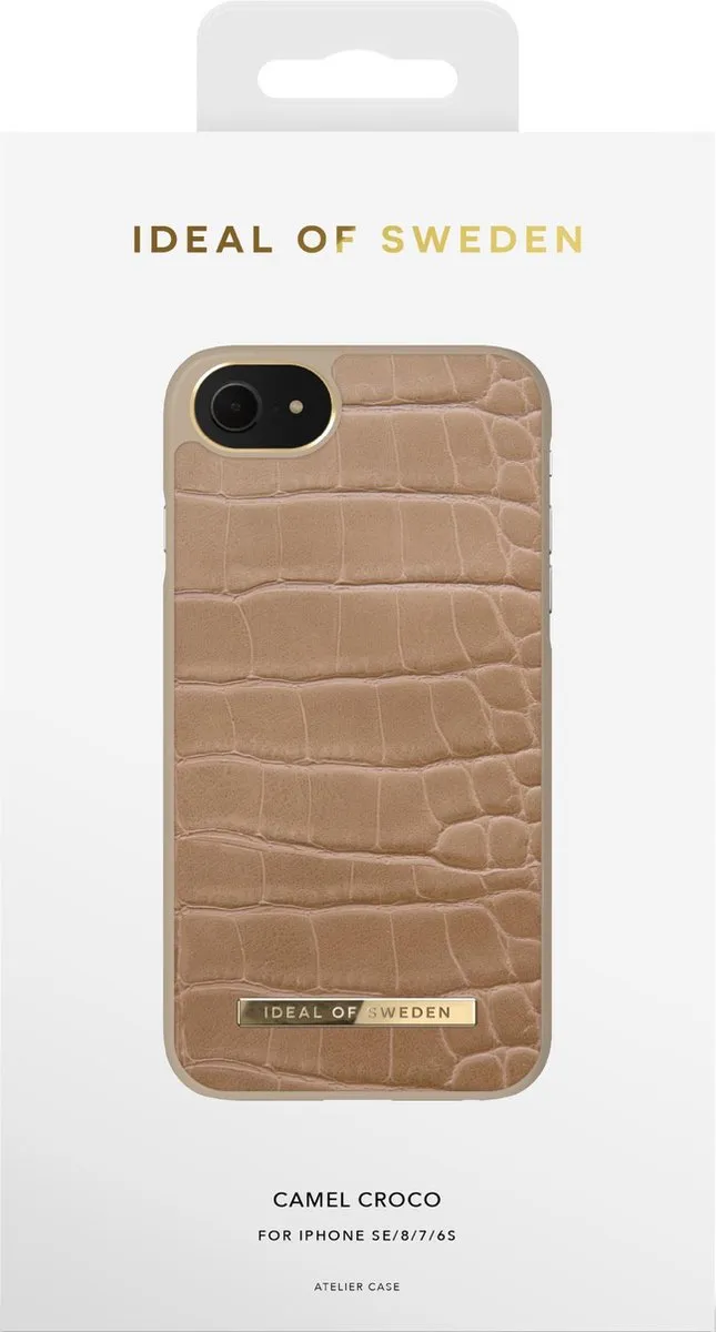iDeal of Sweden Atelier Case iPhone 8/7/6/SE - Camel Croco