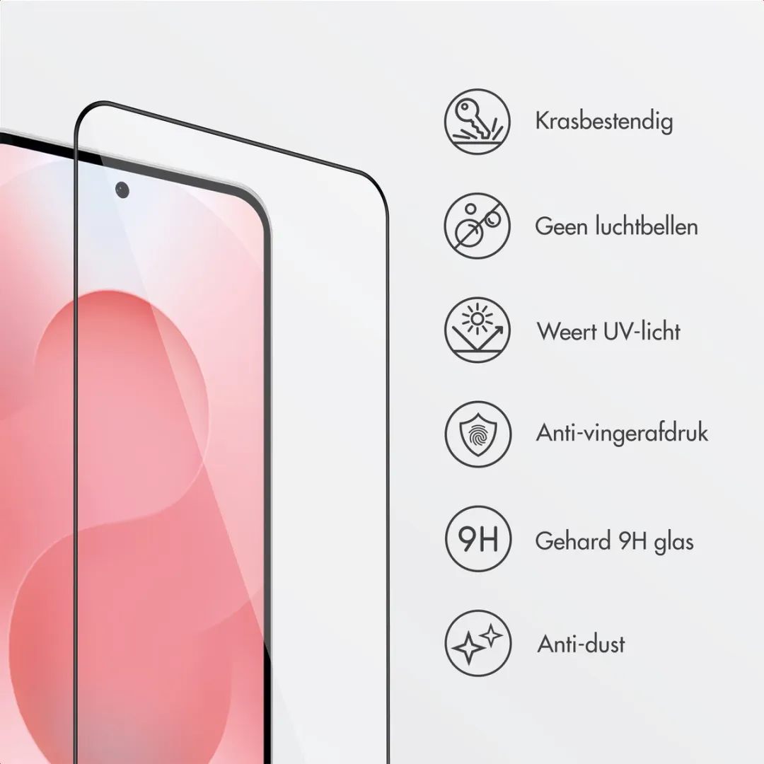Accezz Screenprotector Samsung Galaxy S26 - Glas met anti-stof applicator