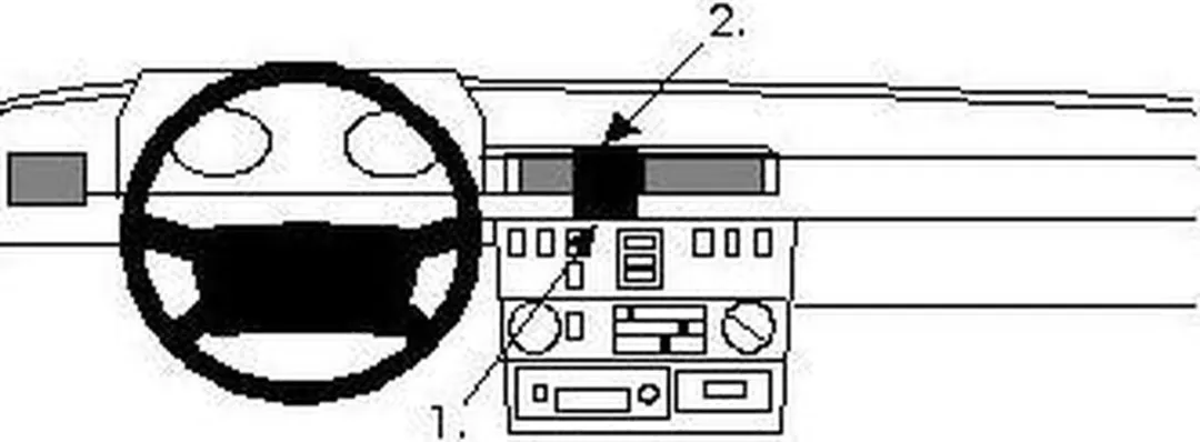 Brodit ProClip 852104 Telefoonhouder Mercedes G-Klasse 1990-2000