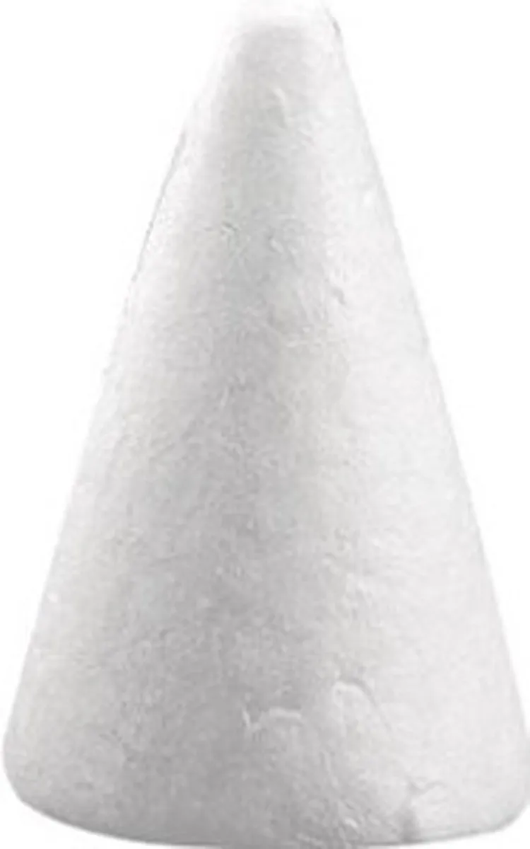 Rayher Piepschuim Kegels 2 Stuks - Wit - H6cm