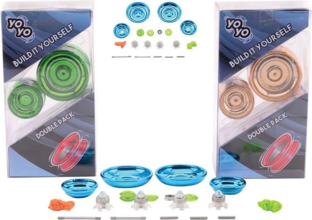 Johntoy YoYo Deluxe Bouwpakket - 2 Stuks Groen