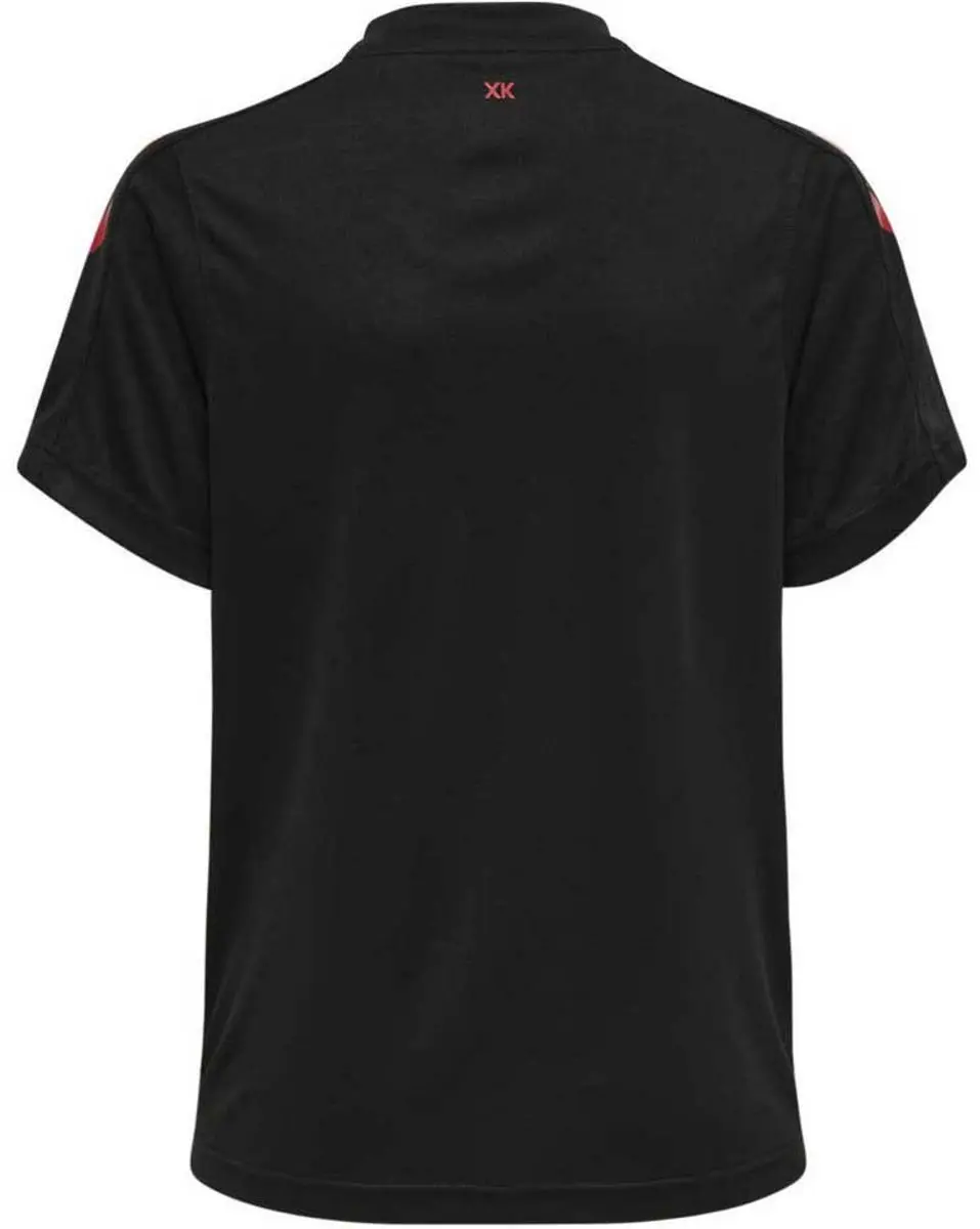 Hummel Hmlcore XK Striped Kindershirt - Zwart/Rood - 152 - afbeelding 2 van 6
