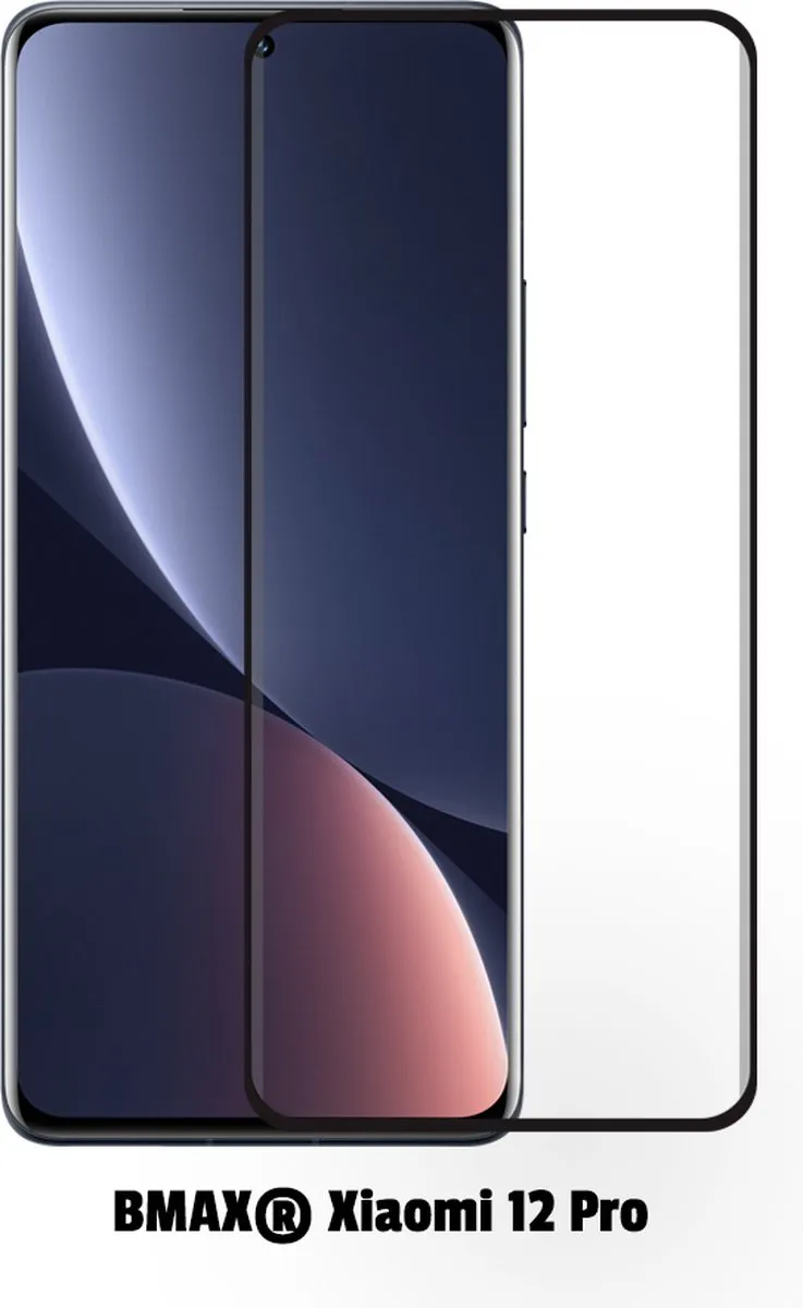 BMAX BMAX7569788 Screenprotector Glas - Xiaomi 12 Pro - 2 Stuks - Zwart
