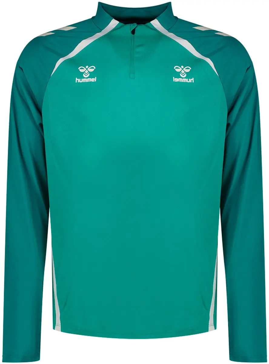 Hummel Real Betis 25/26 Lead 2.0 Sweatshirt Met Halve Rits Groen XL Man
