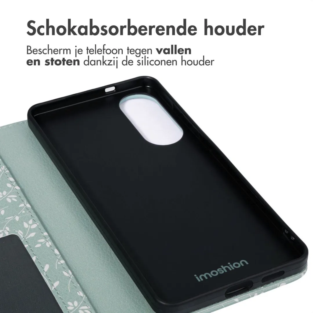 Imoshion Hoesje Samsung Galaxy S25 Edge Smoke Green Flowers - 3 Pasjes