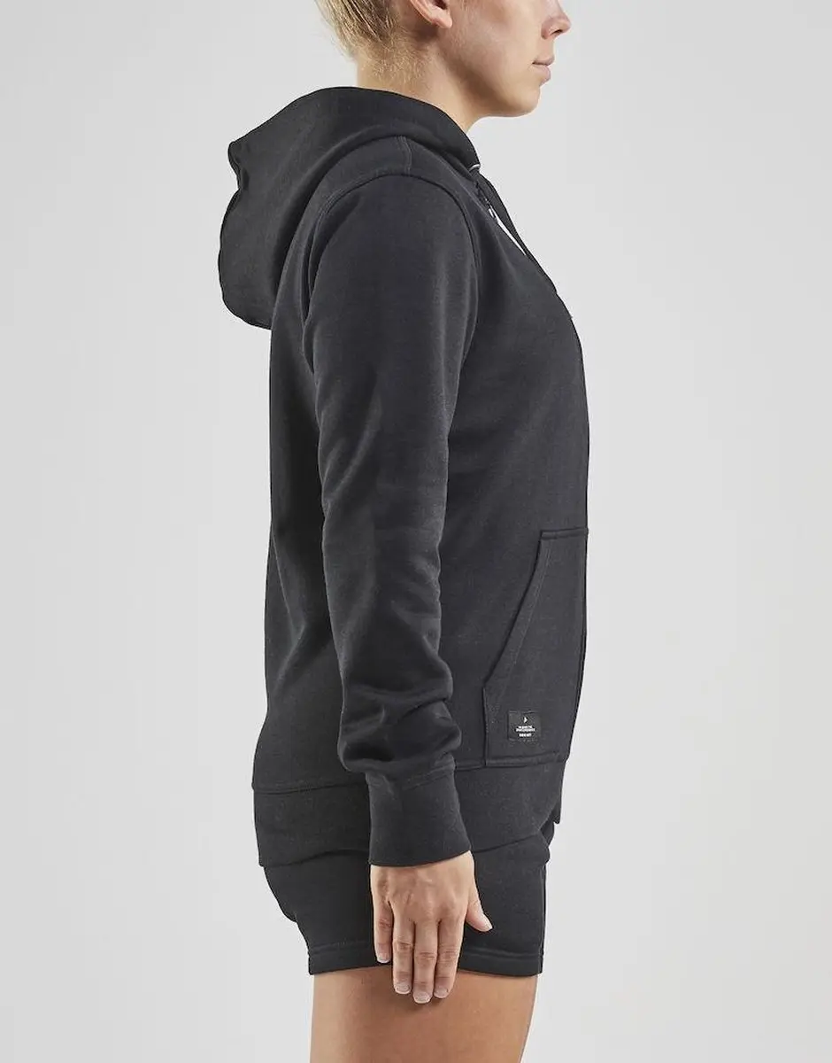 Craft Community FZ Hoodie W - Dames Hoodie met Rits - Zwart - L - afbeelding 4 van 6