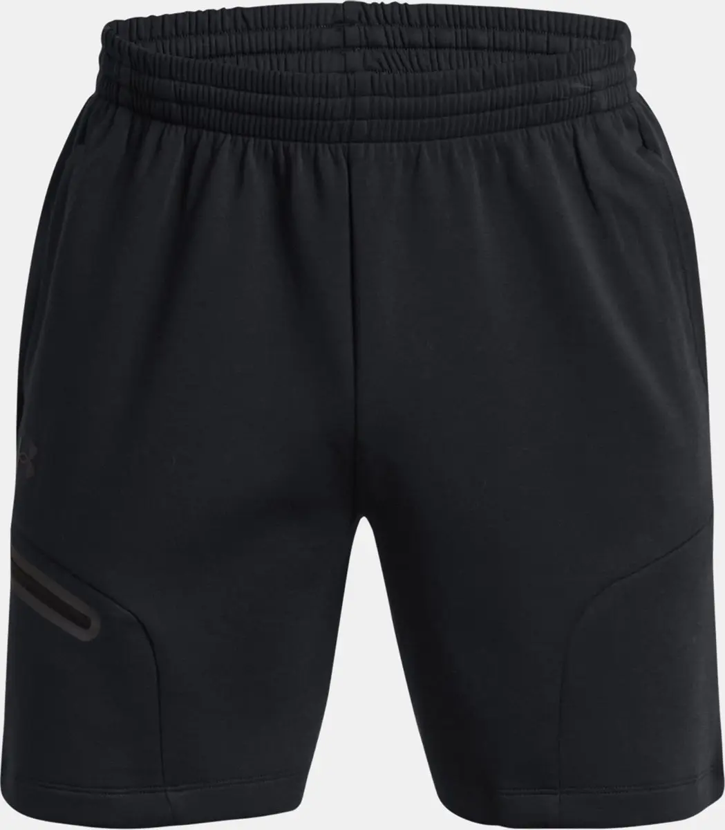 Under Armour Unstoppable Fleece Korte Broek - Zwart - afbeelding 4 van 6