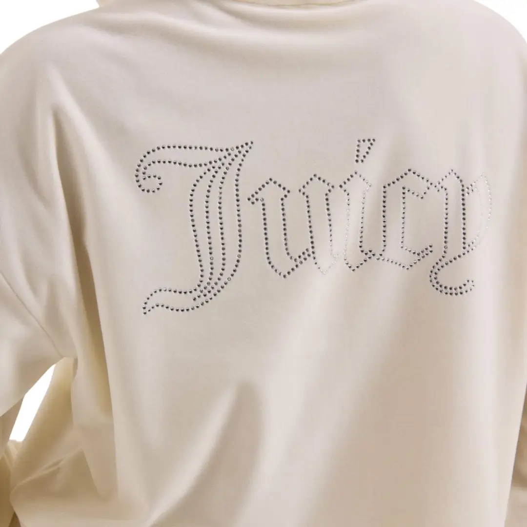Juicy Couture Iccle Outline Cropped Hoodie - Beige - afbeelding 3 van 6