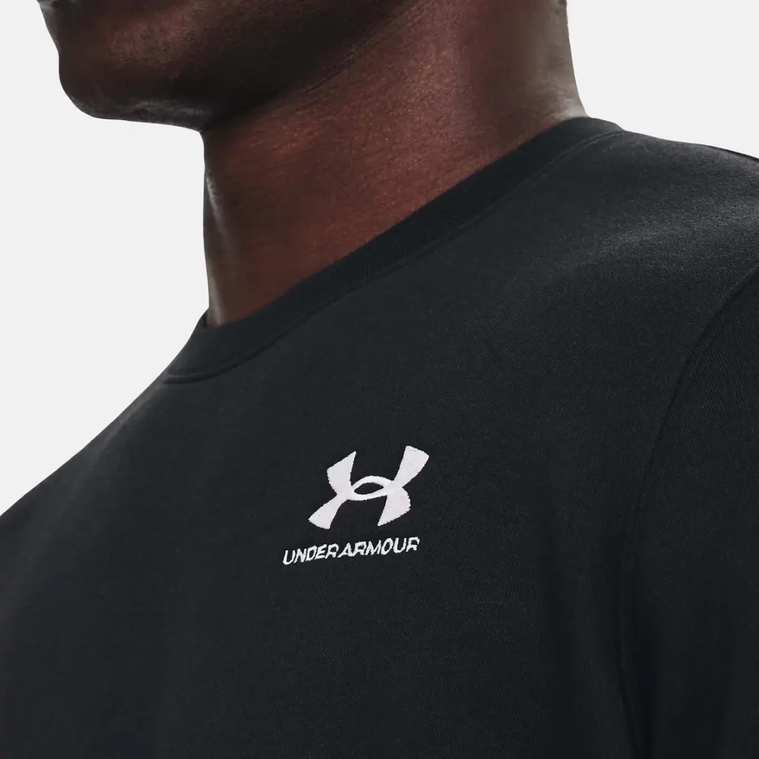 Under Armour Essential Fleece Crew-Blk - Maat LG - afbeelding 3 van 6