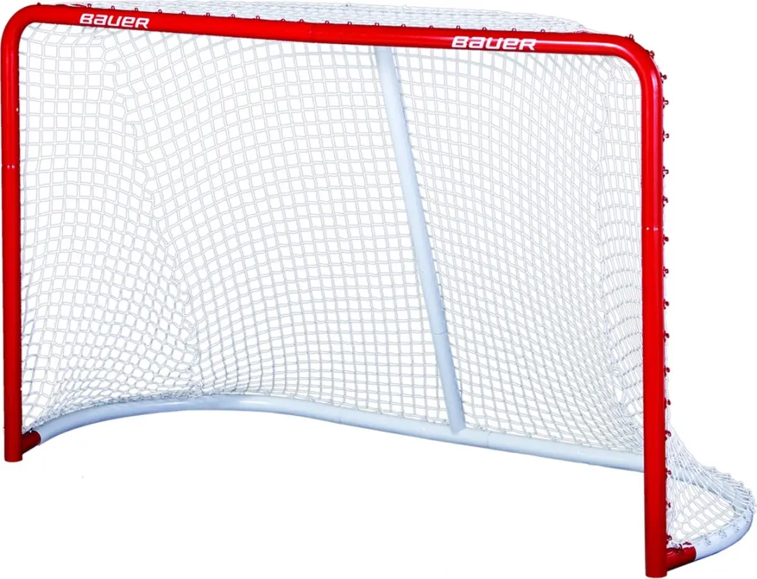 Bauer Hockeydoel Deluxe 183 Cm Rood/wit