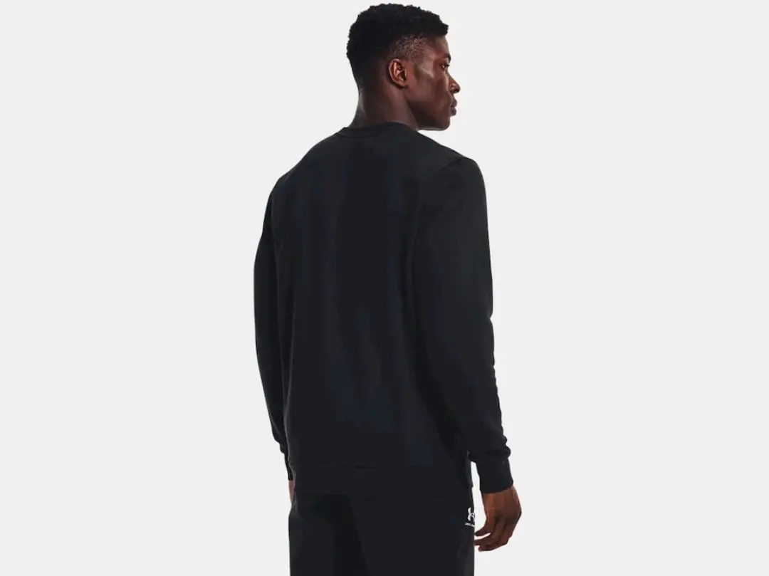 Under Armour Essential Fleece Crew-Blk - Maat MD - afbeelding 6 van 6