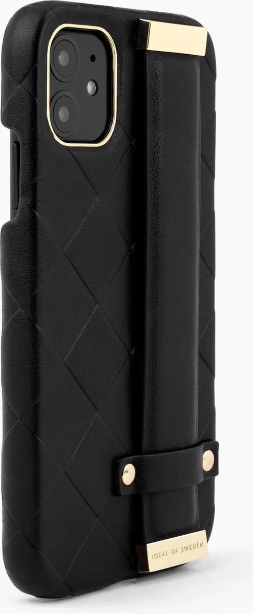 iDeal of Sweden Statement Case Braided iPhone 11/XR - 3 Pasjes - Zwart - afbeelding 3 van 6