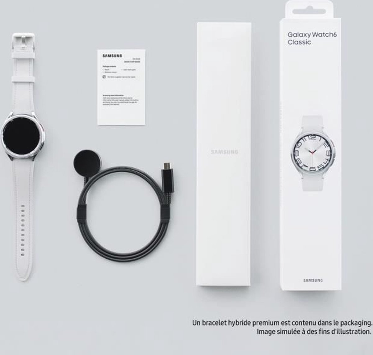 Samsung Galaxy Watch6 Classic 47mm LTE Zilver (Zilver) R965