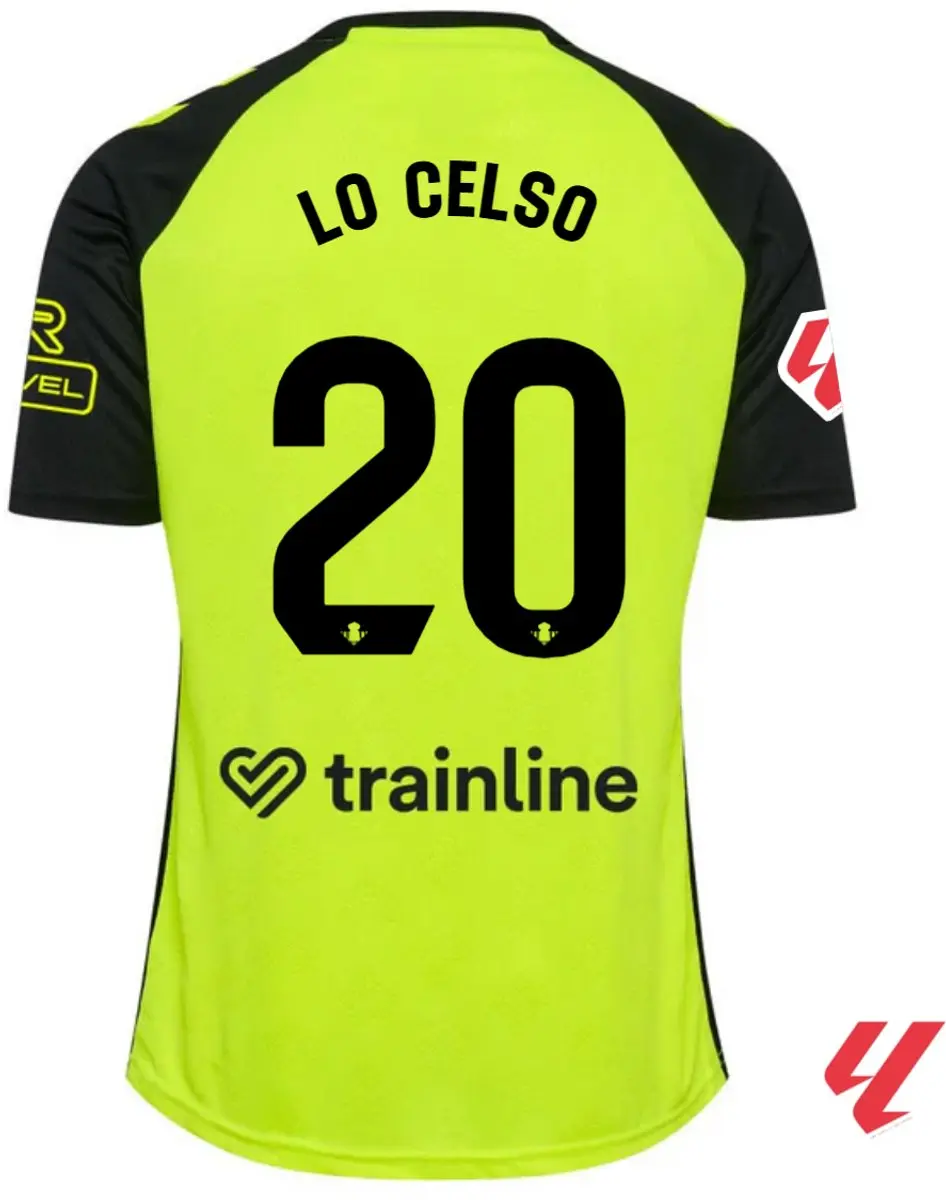 Hummel Real Betis 24/25 Away T-shirt 'Lo Celso' Met Korte Mouwen Geel XL - afbeelding 6 van 6