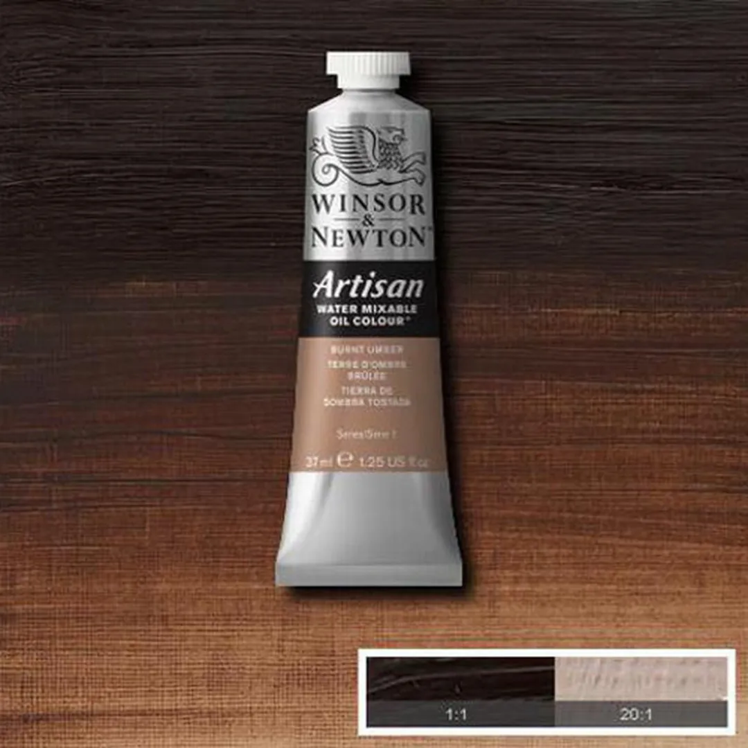 Winsor & Newton Artisan Water Mixable Olieverf Burnt Umber 37ml