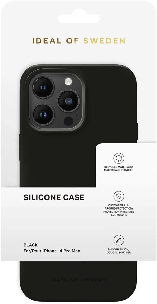 iDeal of Sweden iPhone 14 Pro Max Silicone Hoes - Zwart