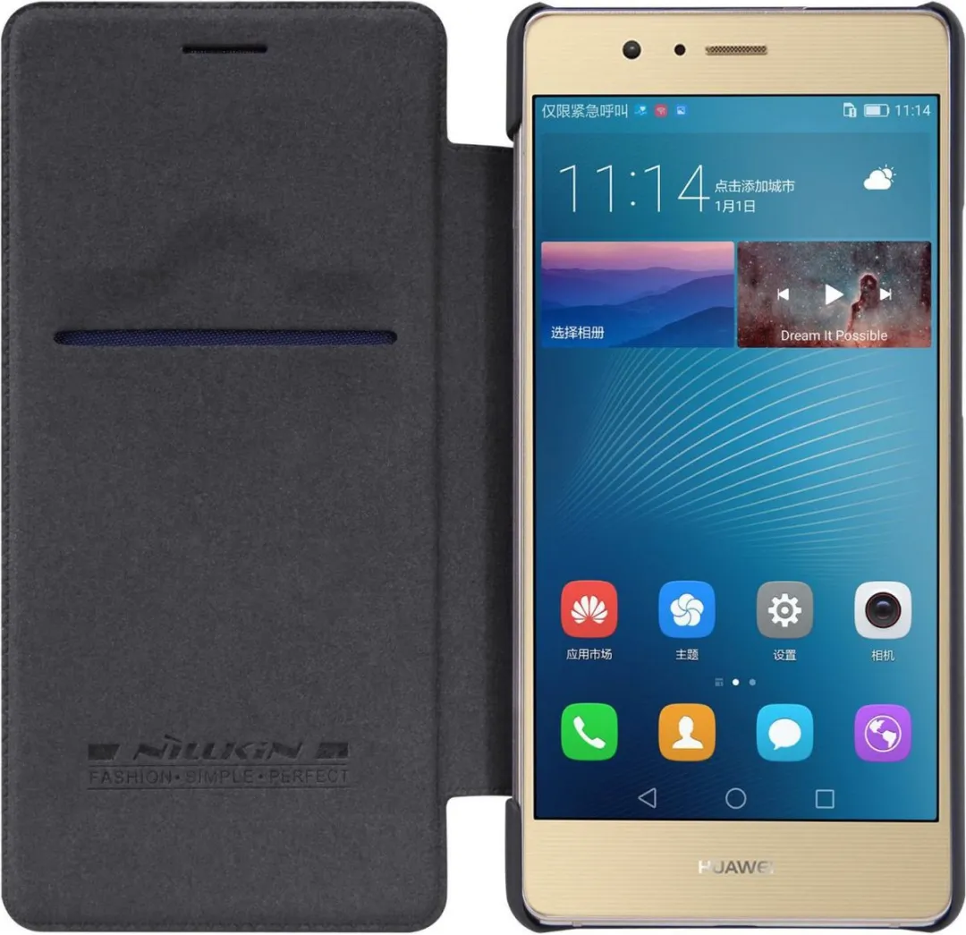 Nillkin Qin Series Hoesje Huawei P9 - Zwart - afbeelding 2 van 6