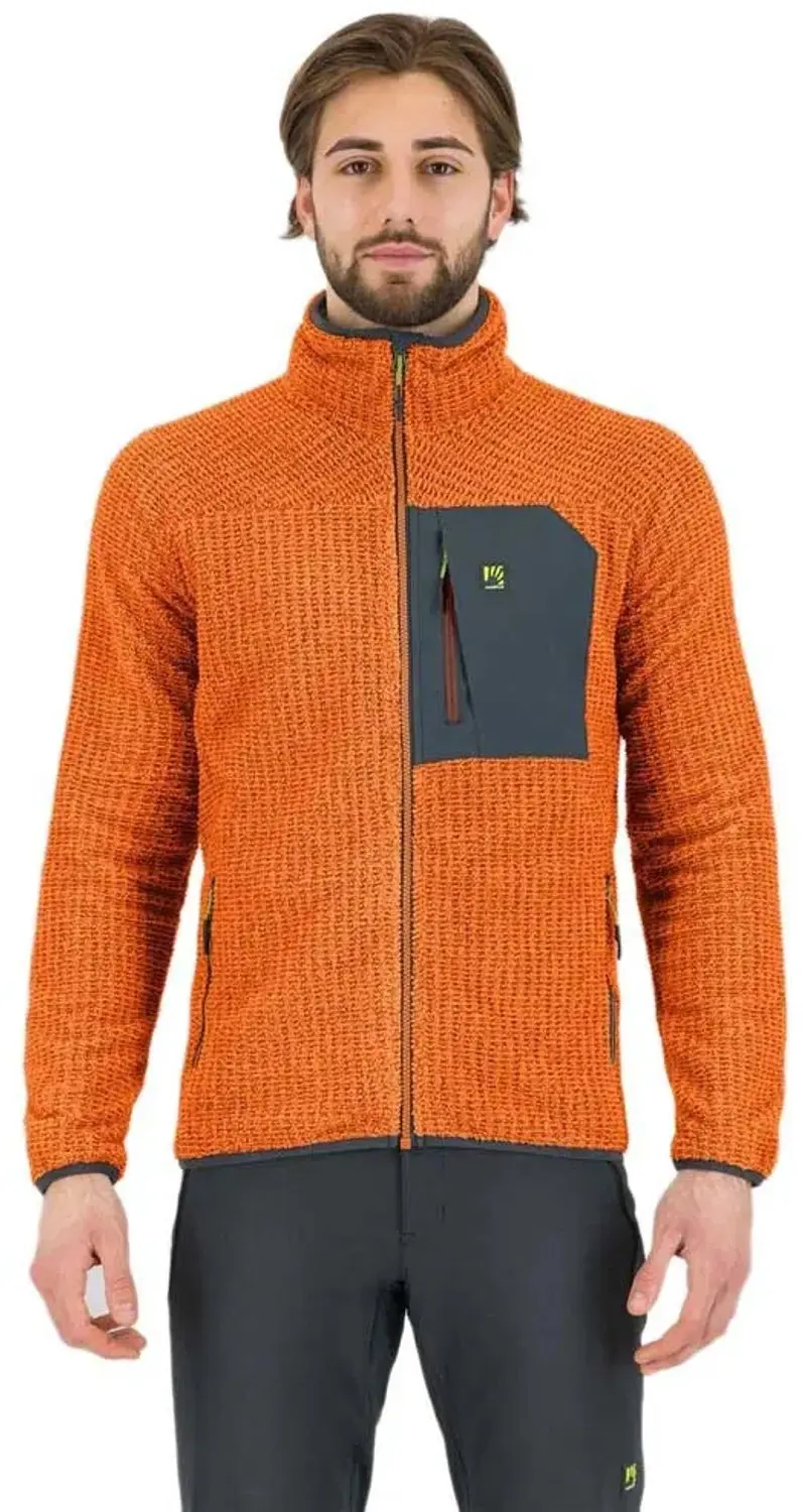 Karpos Rocchetta Evo Fleece Met Volledige Rits Oranje 2XL Man