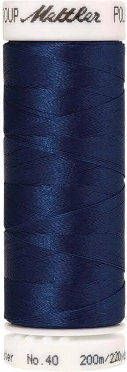 Amann Mettler Polysheen Naai- en Borduurgaren Blauw 200m
