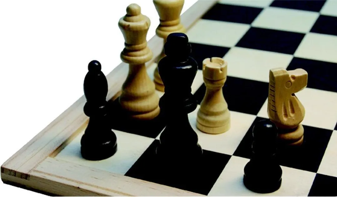HOT Games Schaakset Staunt.3 - 2 Spelers - Blank/Zwart