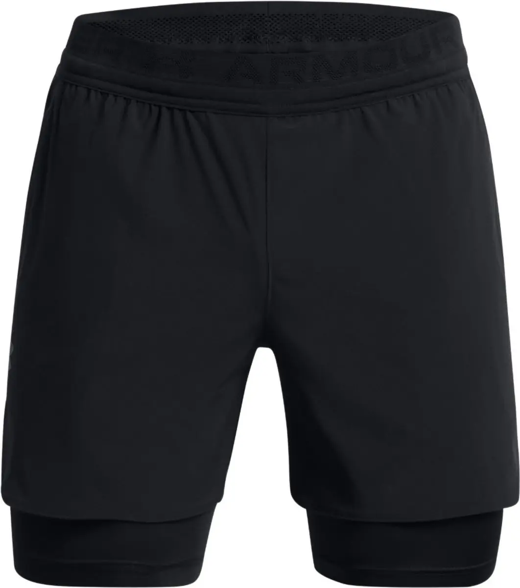Under Armour Peak Woven 2-in-1 Korte Broek - Zwart - S - afbeelding 6 van 6