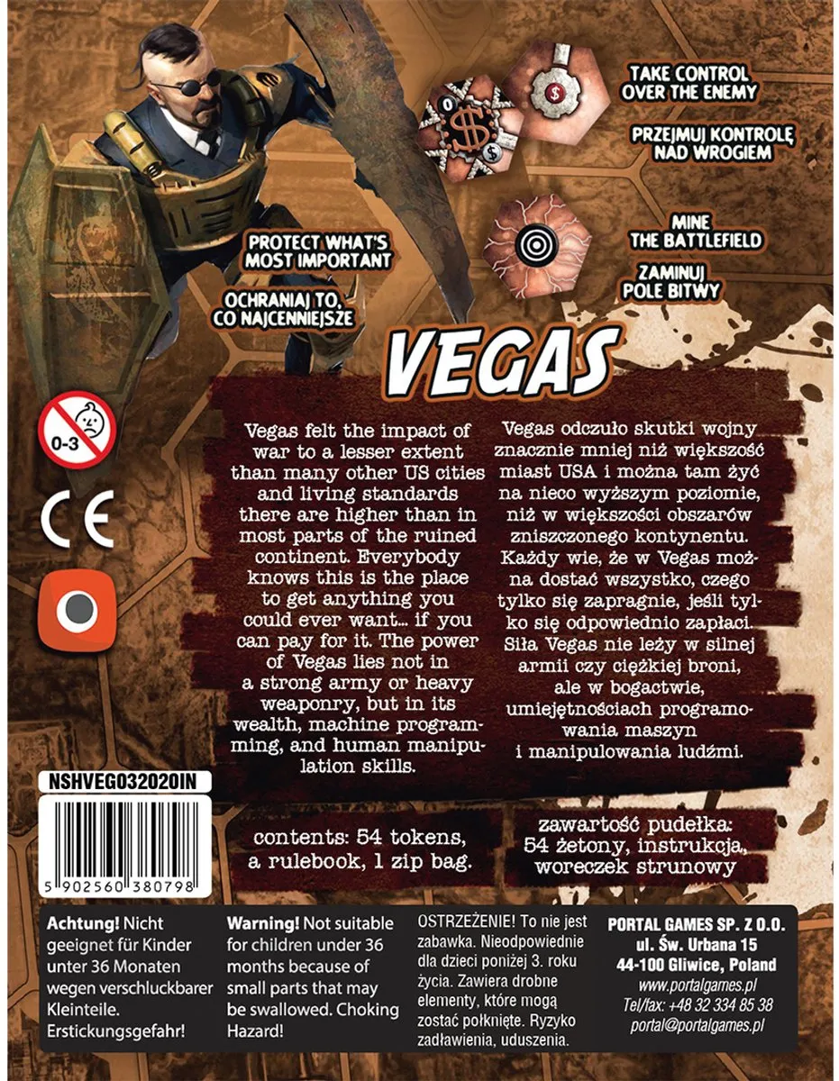 Portal Games Neuroshima HEX 3.0 Vegas Uitbreiding - Engels