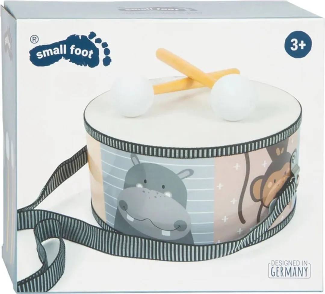 Small Foot Houten Trommel Wilde Dieren 11952 - Multicolor