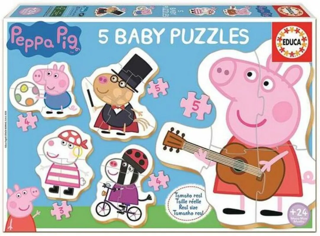 Educa Peppa Pig Puzzels - 5x21 Stuks