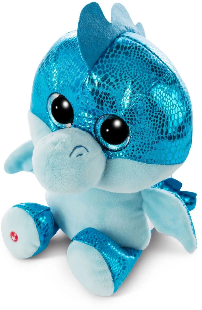 Nici Knuffel Draak Jet-Jet Pluche - 15 cm - Blauw