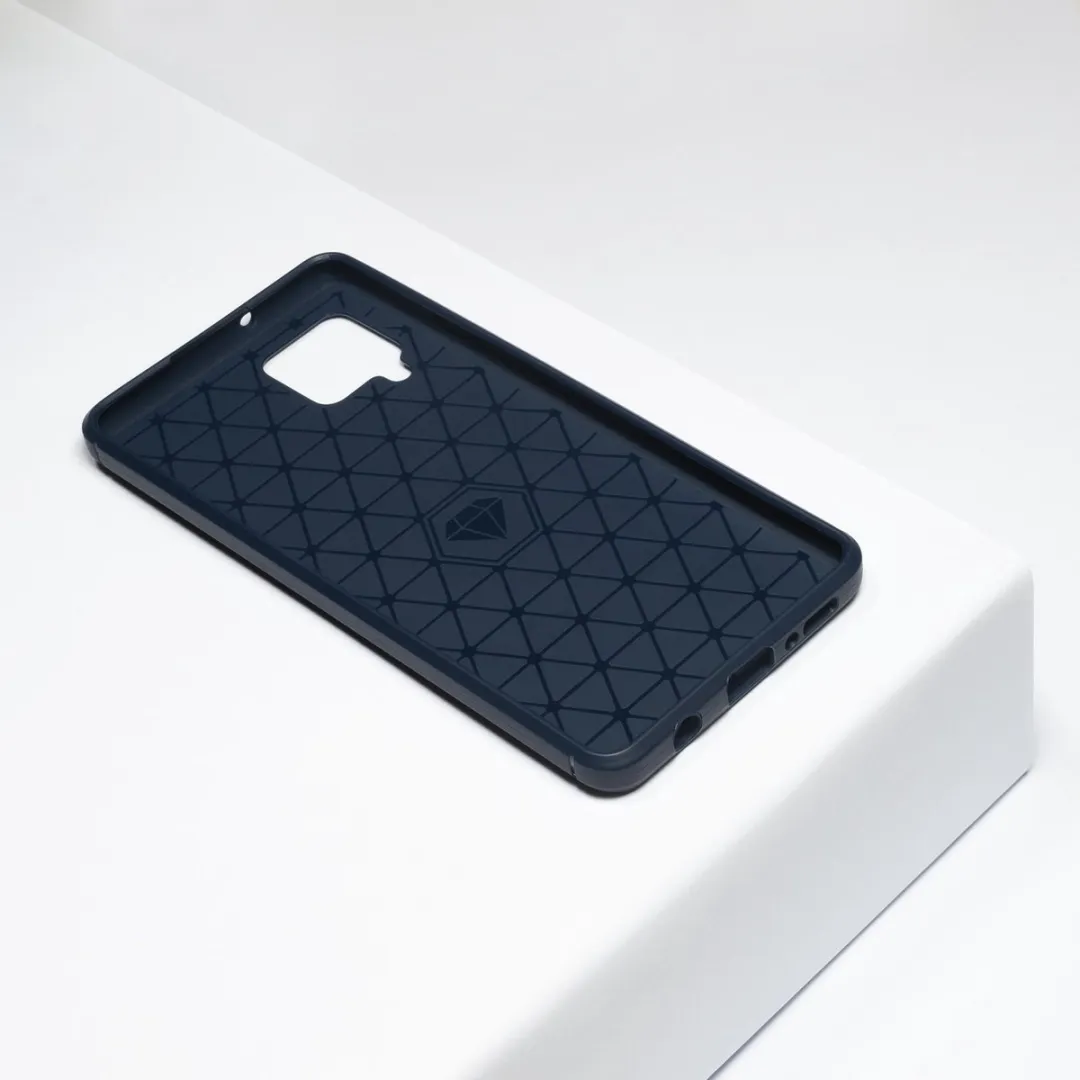 BMAX Carbon Soft Case Samsung Galaxy A42 - Blauw