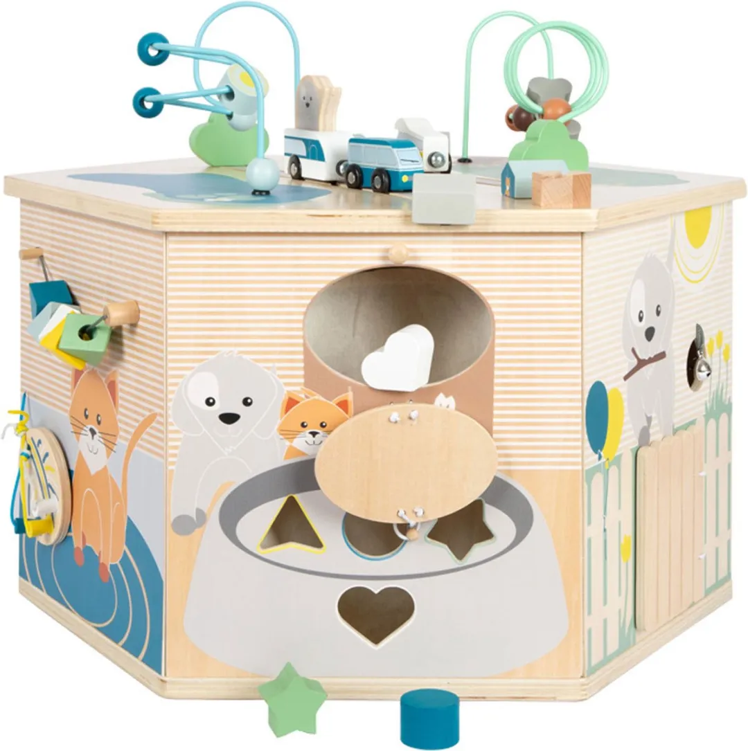 Small Foot XXL Activiteitenkubus Dieren - Meerkleurig