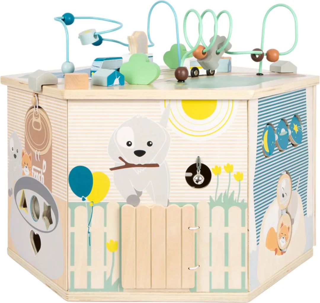 Small Foot XXL Activiteitenkubus Dieren - Meerkleurig