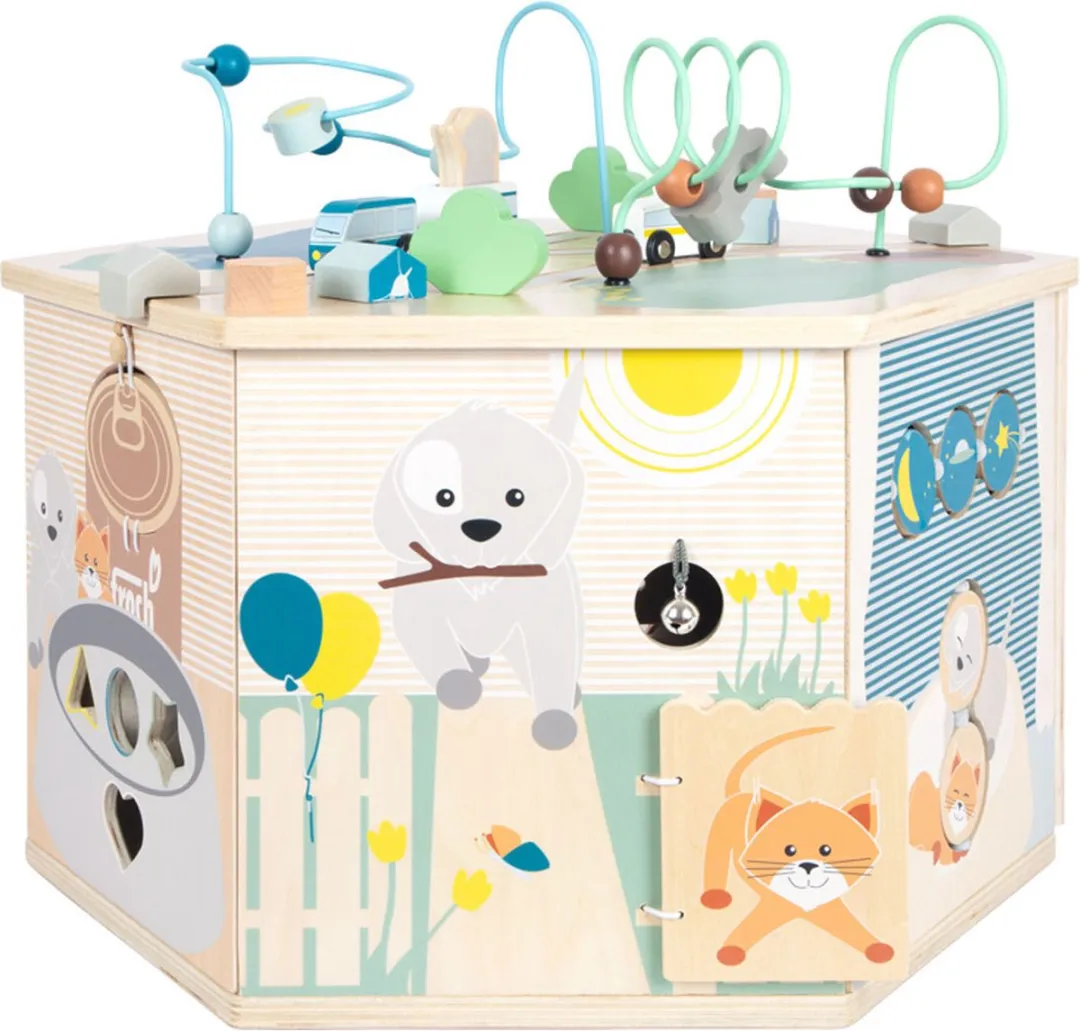 Small Foot XXL Activiteitenkubus Dieren - Meerkleurig