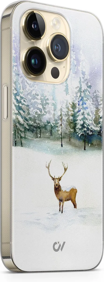 Casevibes Hoesje iPhone 14 Pro Rendier - Wit - A/14P/UV/031