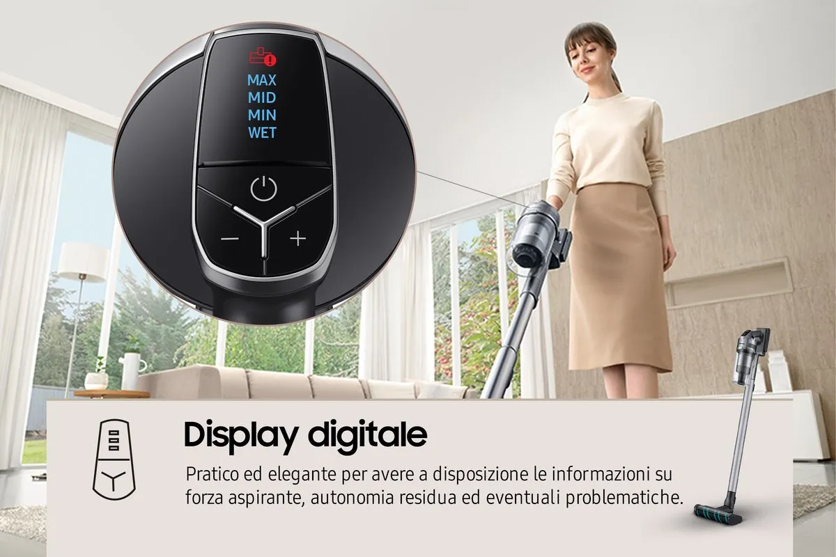 Samsung Jet 75E Complete VS20B75ACR5/WA Stofzuiger - 200W - Zilver