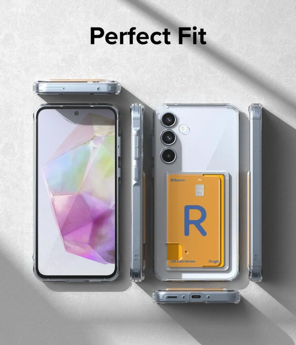Ringke Fusion Card Hoesje Samsung Galaxy A35 - Transparant