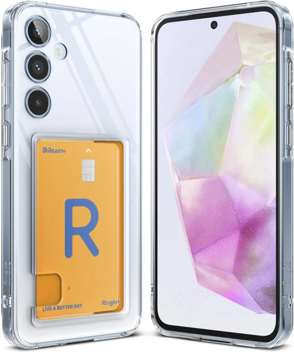 Ringke Fusion Card Hoesje Samsung Galaxy A35 - Transparant