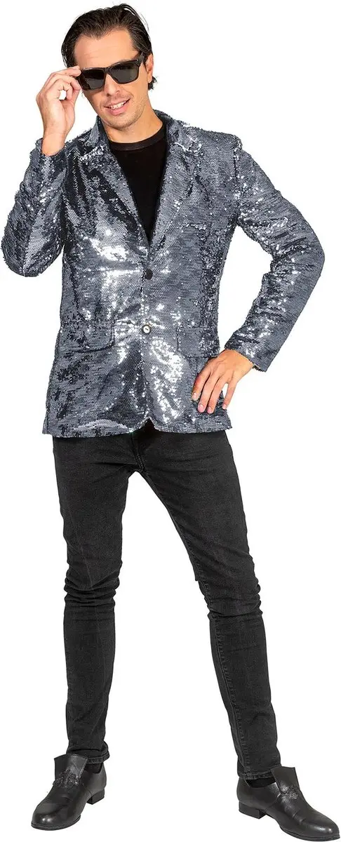 Party Colbert Pailletten Zilver Twan