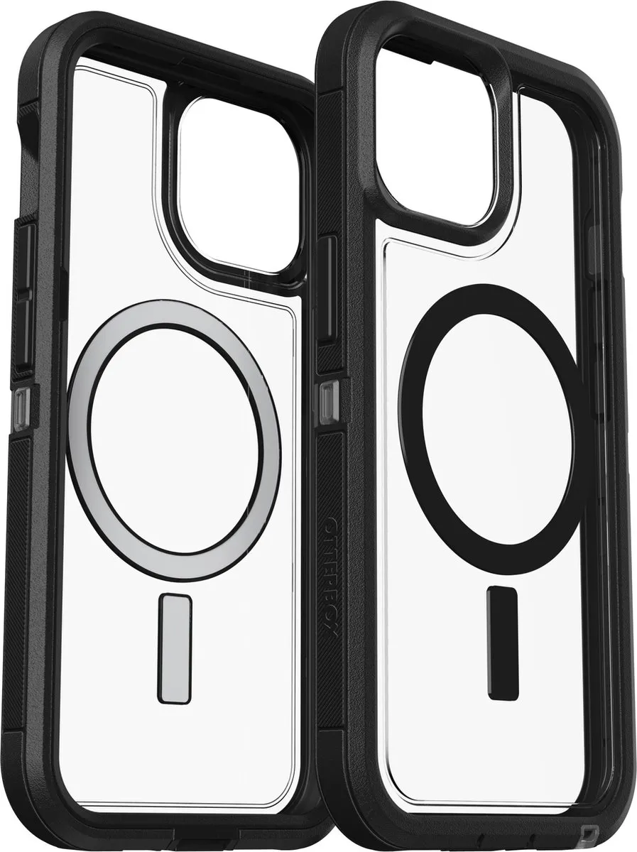 OtterBox Defender XT Case 77-93336 - iPhone 15 - MagSafe - Zwart/Transparant - afbeelding 3 van 6