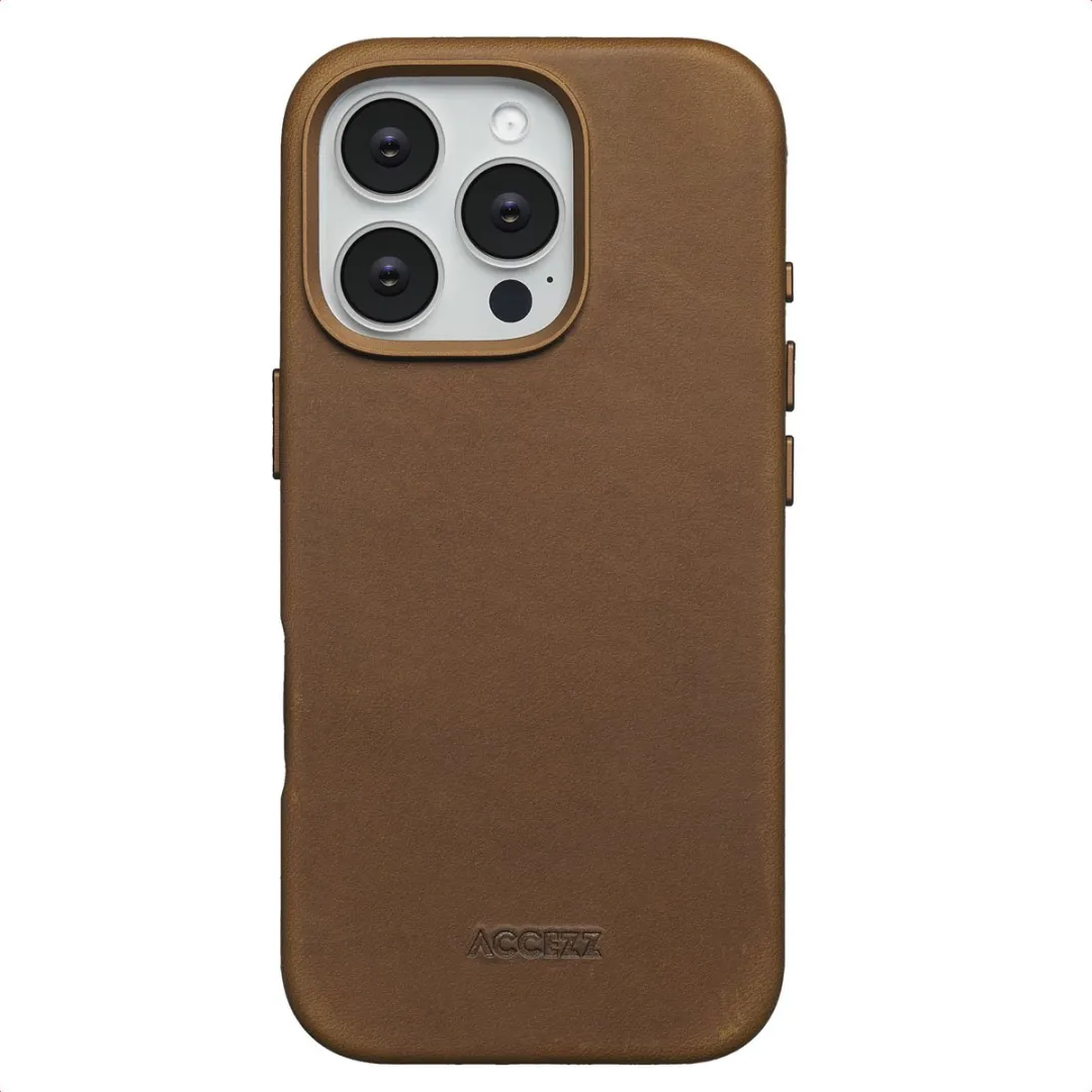 Accezz Hoesje iPhone 16 Pro MagSafe - Cognac