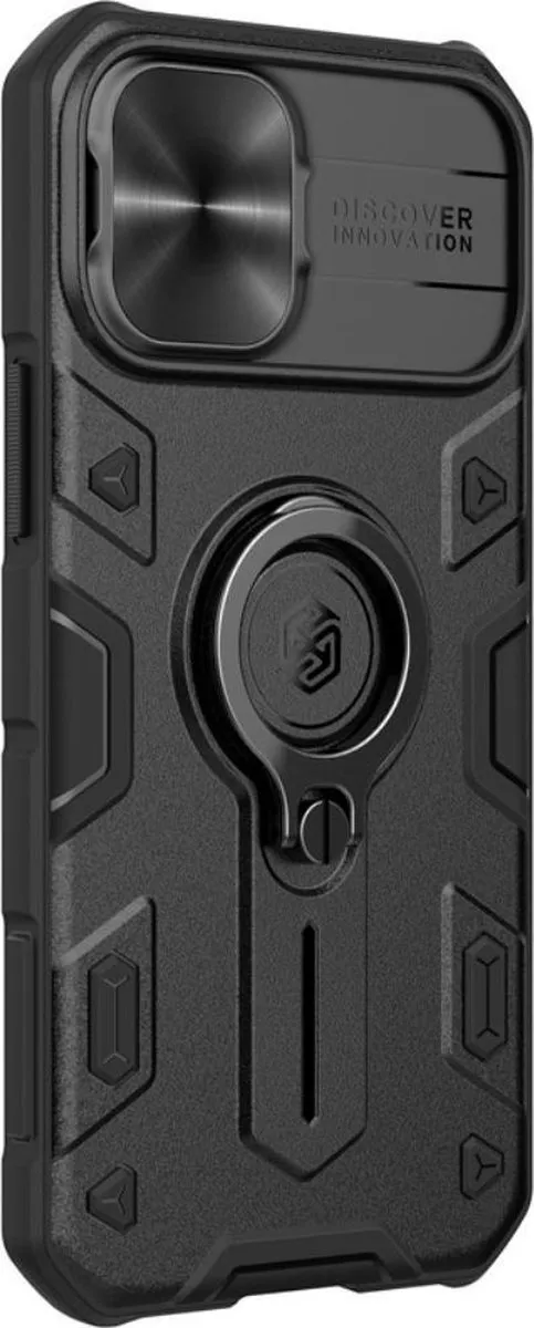 Nillkin Armor CamShield Hoesje iPhone 12 Mini - Zwart - afbeelding 6 van 6