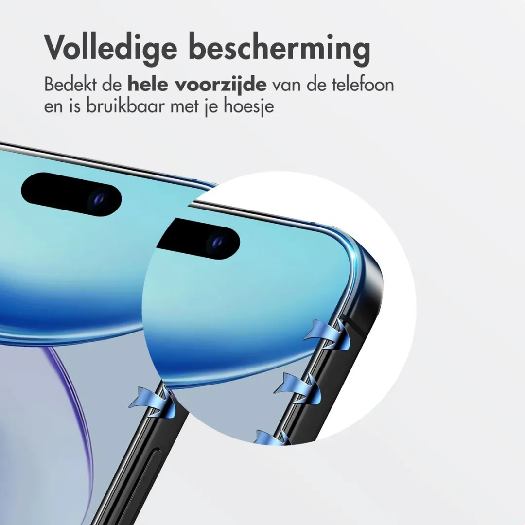 Accezz Screenprotector iPhone 17 Air - Glas - Anti-stof applicator