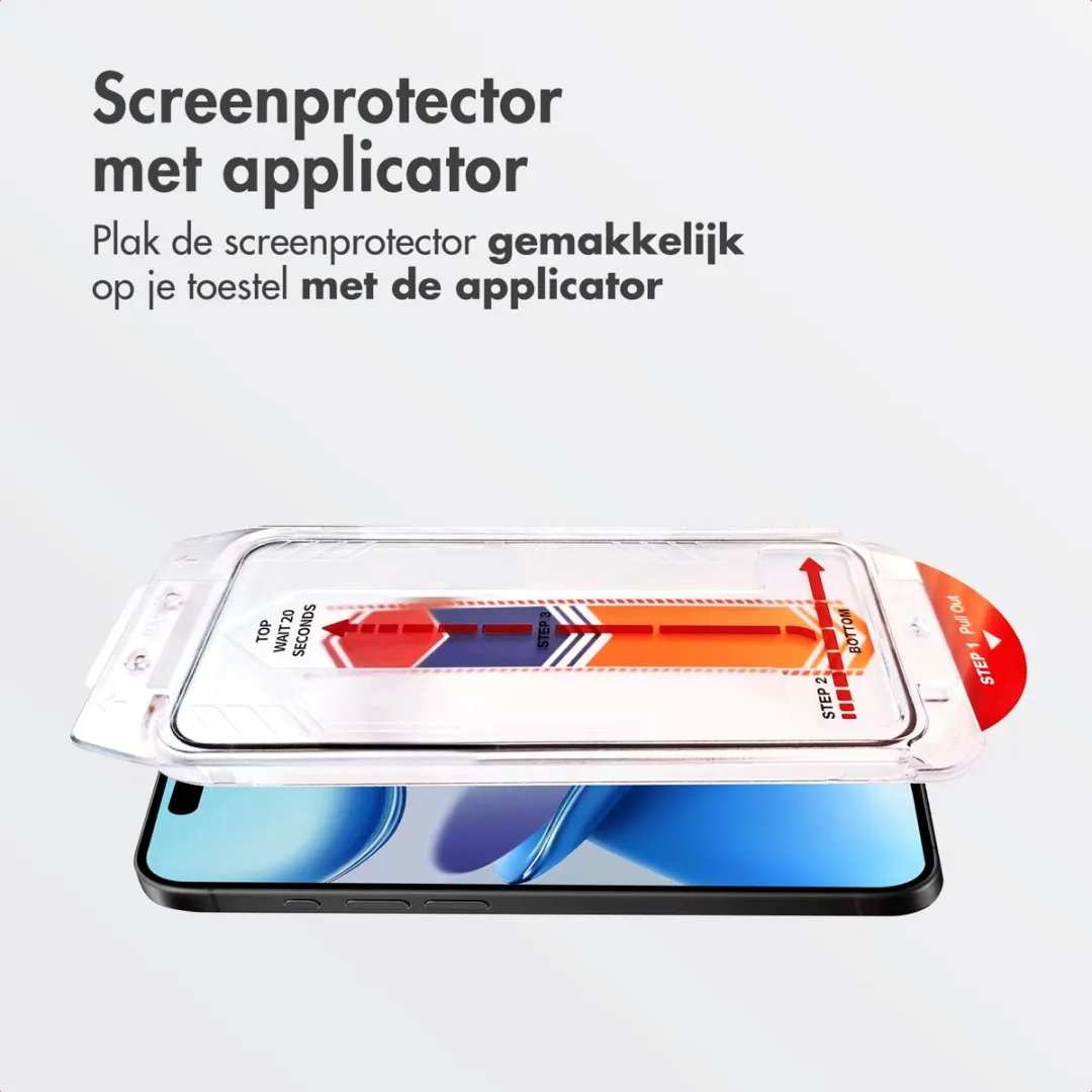 Accezz Screenprotector iPhone 17 Air - Glas - Anti-stof applicator